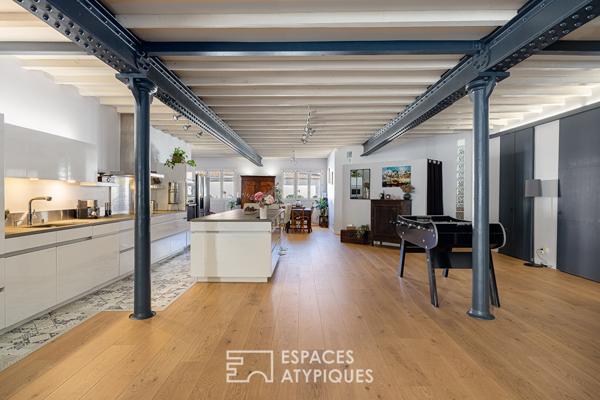 Appartement familial type loft avec vue sur la nature