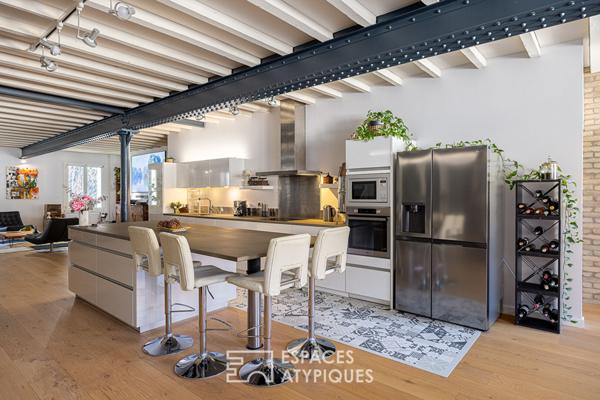 Appartement familial type loft avec vue sur la nature