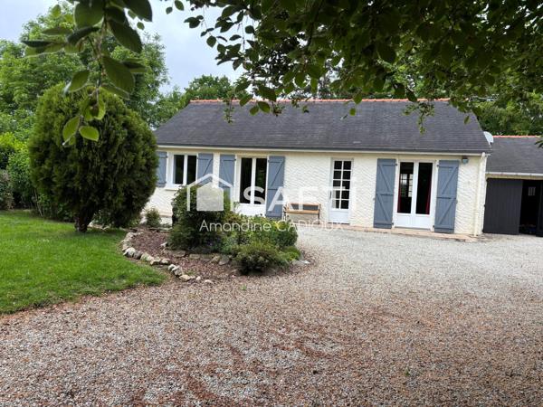 belle maison avec jardin arborer