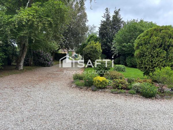 belle maison avec jardin arborer
