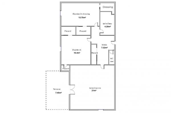 Appartement à vendre 3 pièces 58 m² Toulouse