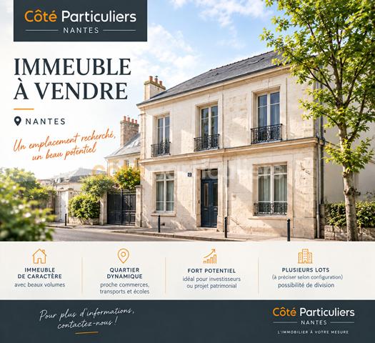 Vente
                Immeuble120 m² - 8 Pièces -
                    NANTES (44000)