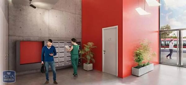 Appartement à louer 2 pièces 39.88m²