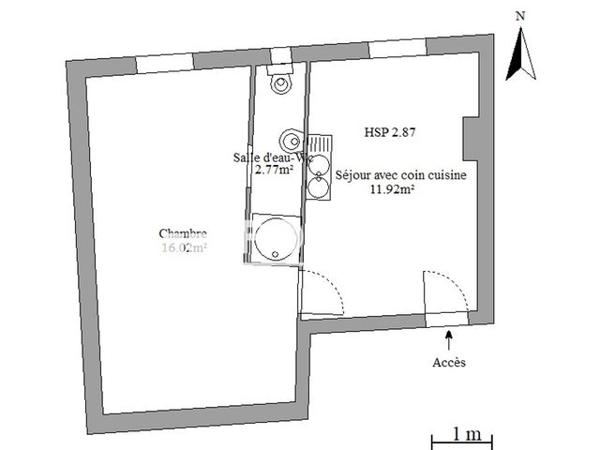 Location Studio 30.84 m² - 134 BOULEVARD MARECHAL JOFFRE Toulon Cedex 83000