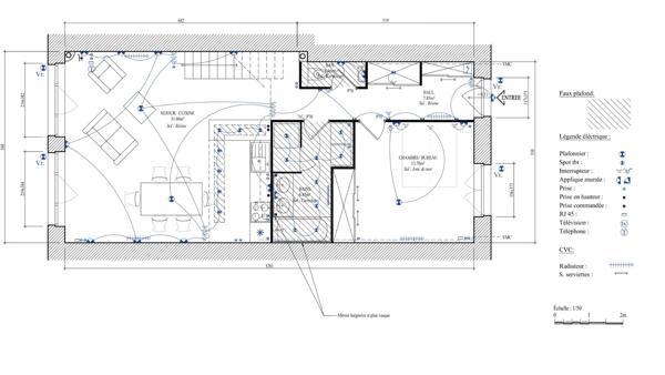 Lyon 6 - Appartement T4 type Loft Climatise