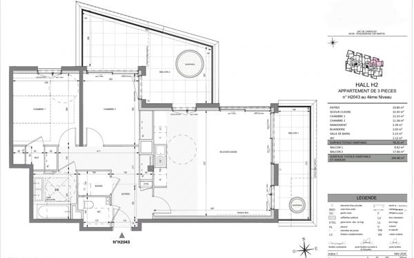 Roquebrune-Cap-Martin – 3P appartement- Vue Mer - Nouvelle résidence entre Monaco & Italie