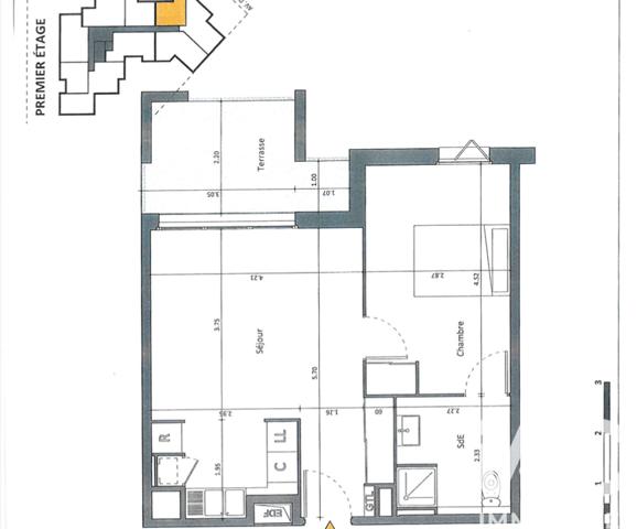 Appartement à vendre 2 pièces 42 m² Pessac