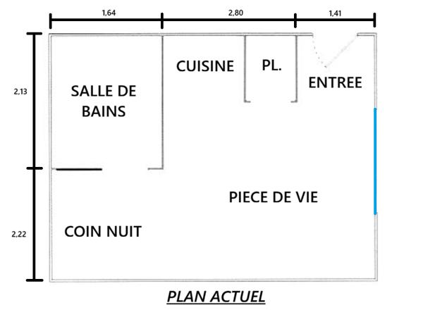 Appartement 1 pièce - 26 m² Exclusivité