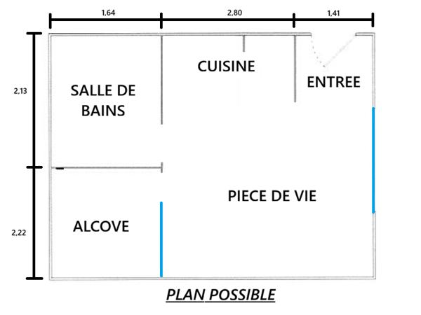 Appartement 1 pièce - 26 m² Exclusivité