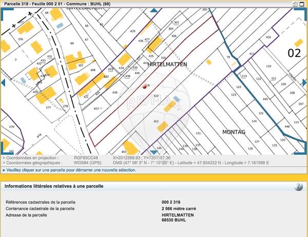 Terrain  en vente - Haut-Rhin - 68