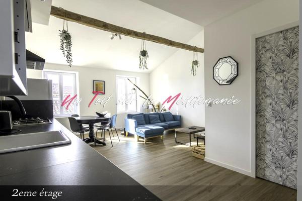SOUS OFFRE ---- Maison de village avec jardinet-terrasse et garage à Puget Ville, 3 chambres, 147 m2 aménagés dont 130m2 habitables