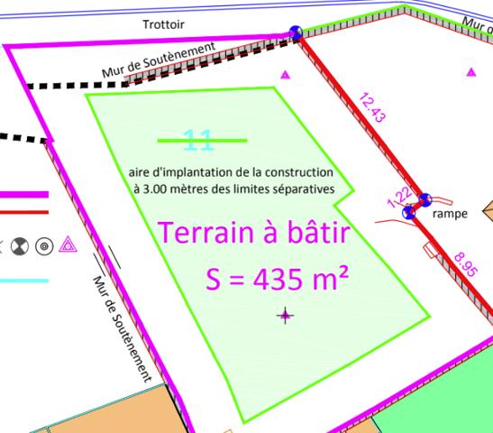 À vendre : terrain à bâtir de 435 m² à Marseille 13015