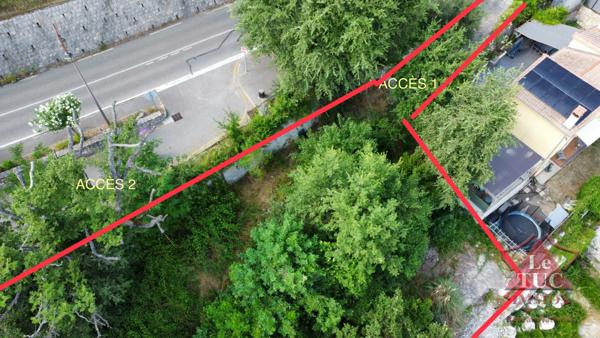 LE BAR SUR LOUP TERRAIN CONSTRUCTIBLE DEUX VILLAS INDIVIDUELLES  Le Bar-sur-Loup (06620)