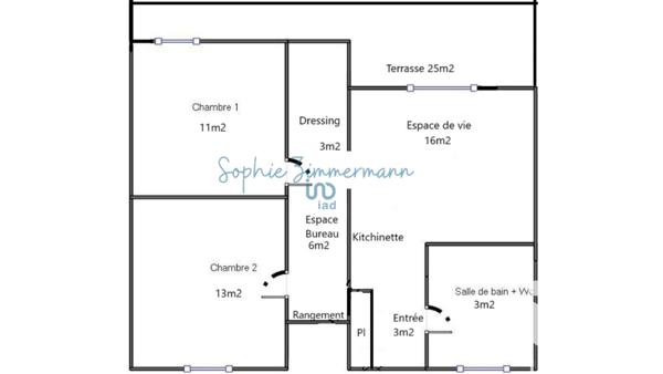 Appartement à vendre 3 pièces 56 m² Pérols