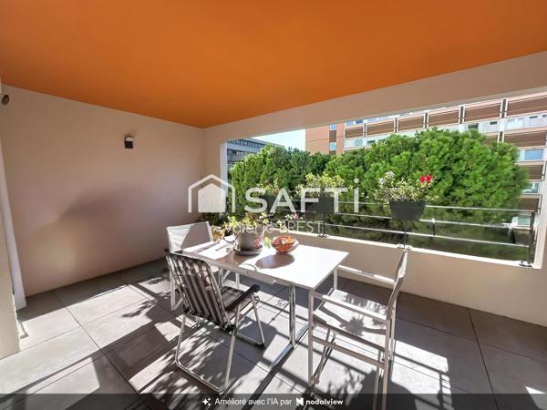 13008-Type 3 traversant  de 65m2 - Calme-Terrasse.