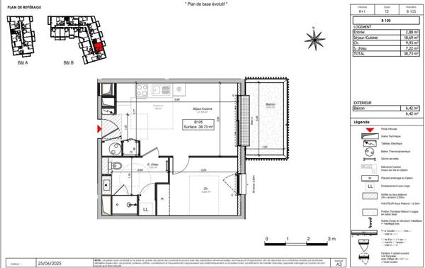 Appartement à vendre 2 pièces 38 m² Saint-Barthélemy-d'Anjou