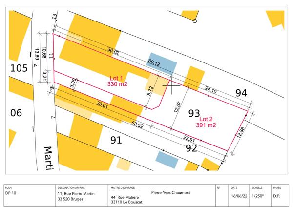 Terrain Bruges 390 m2