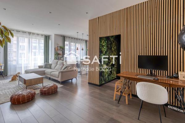 Grenoble – Grands Boulevards – Superbe T4 rénové de 84 m² au 5? étage avec ascenseur et balcons