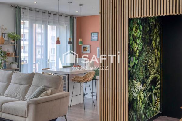 Grenoble – Grands Boulevards – Superbe T4 rénové de 84 m² au 5? étage avec ascenseur et balcons