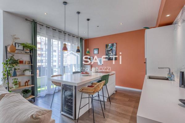 Grenoble – Grands Boulevards – Superbe T4 rénové de 84 m² au 5? étage avec ascenseur et balcons