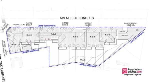 Appartement Stella 3 pièce(s) 61.2 m2 avec terrasse et parking