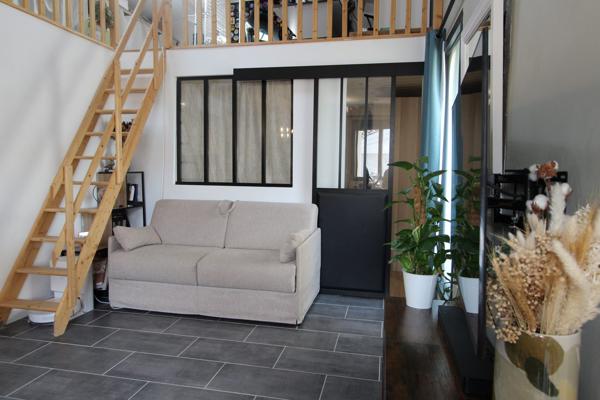 T2 avec mezzanine rénové