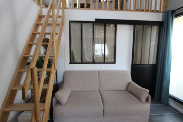 T2 avec mezzanine rénové