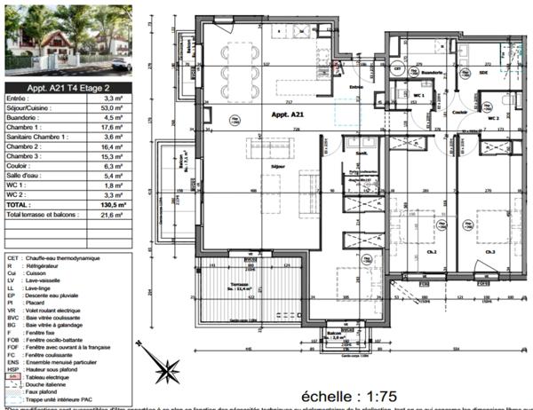 appartement à vendre 4 pièces avec terrasse Andernos les bains