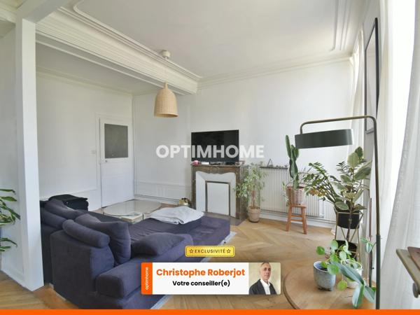 Magnifique Appartement de caractère de 103m2 rénové et avec jardin partagé au centre ville de CHALON SUR SAONE (71)