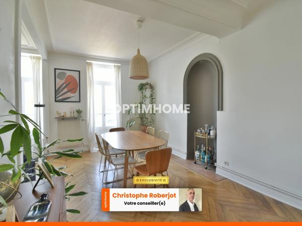 Magnifique Appartement de caractère de 103m2 rénové et avec jardin partagé au centre ville de CHALON SUR SAONE (71)