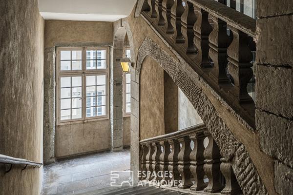 Appartement aux volumes hors norme dans un immeuble classé en centre ville