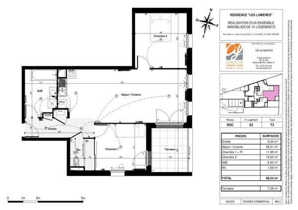 Appartement à louer à Chapelle-sur-Erdre (44240)