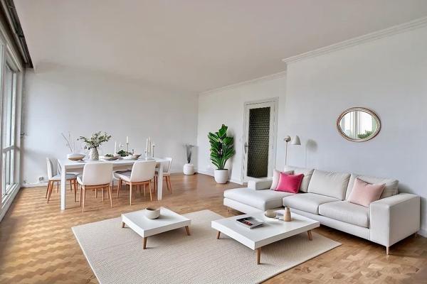 SAINT- ALYRE-T4 TRAVERSANT DEUX CHAMBRES -BOX -LOGGIA +CAVE