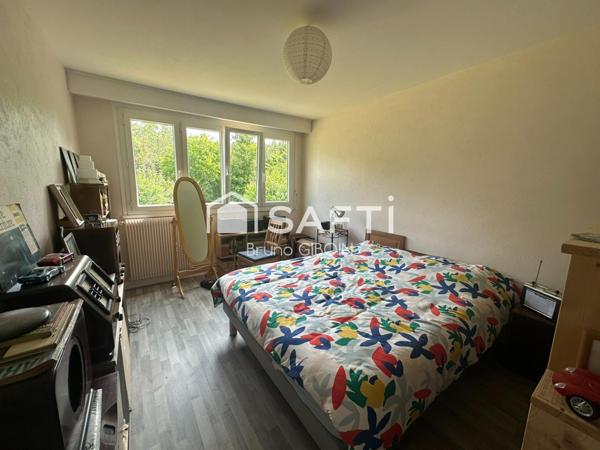 Appartement 3 pièces, 2 chambres, 74 m², terrasse, garage et cave