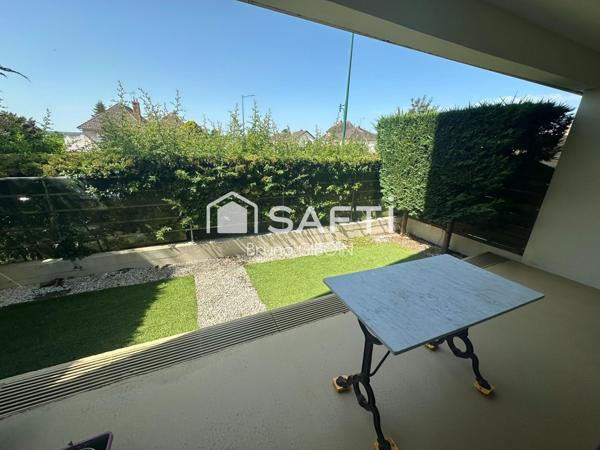 Appartement 3 pièces, 2 chambres, 74 m², terrasse, garage et cave