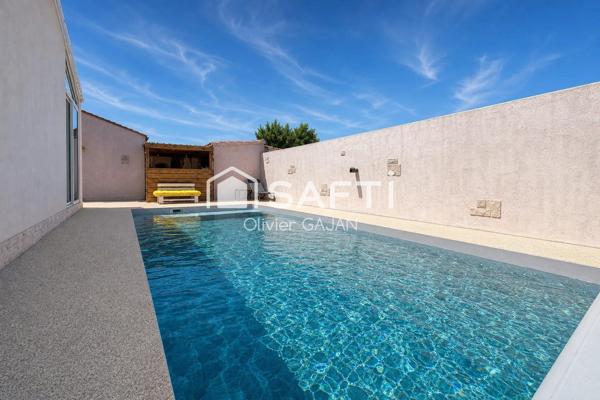 Maison de plain-pied avec piscine à Donzère