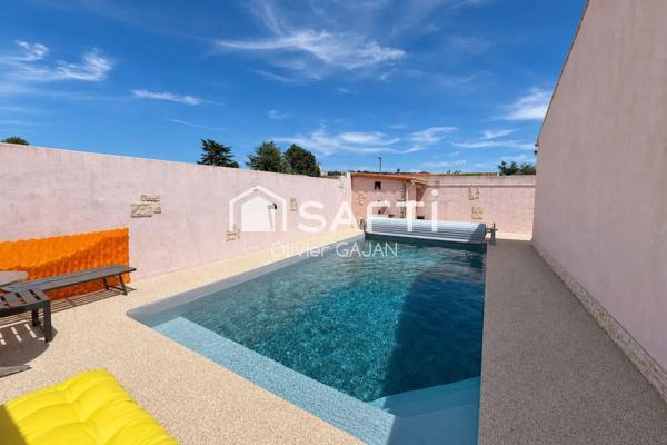Maison de plain-pied avec piscine à Donzère
