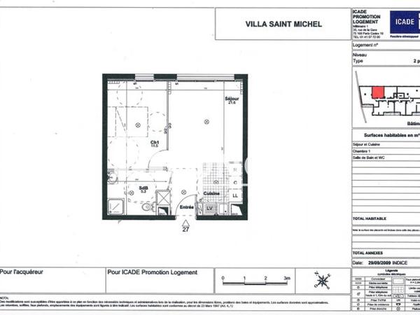 Location Appartement 2 pièces 38.4 m² - 5-7 RUE DU CLOS SAINT MICHEL Chevilly Larue 94550
