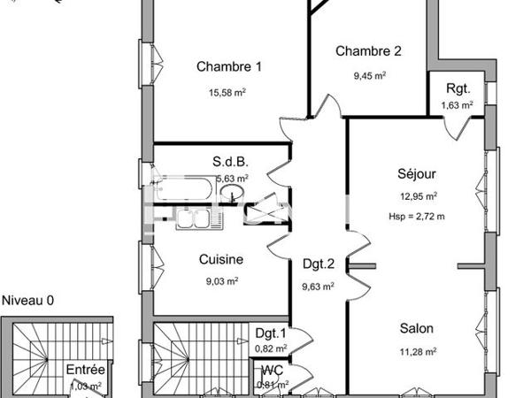 Location Appartement 4 pièces 77.8 m² - 11 TER, RUE PAUL ARBIOS Montmorency 95160