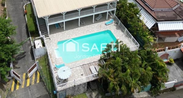 Anse Mitan, Studio meublé vue mer avec piscine
