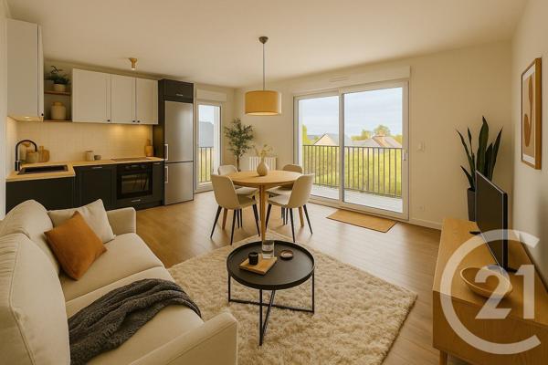 Appartement F3 à vendre  3 pièces - 71,68 m2 LA MEZIERE - 35