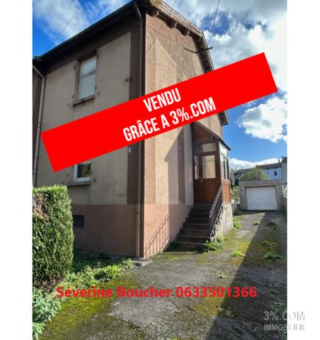 Maison 80m²-2 ch+garage et jardin à Seremange Serémange-Erzange (57290)