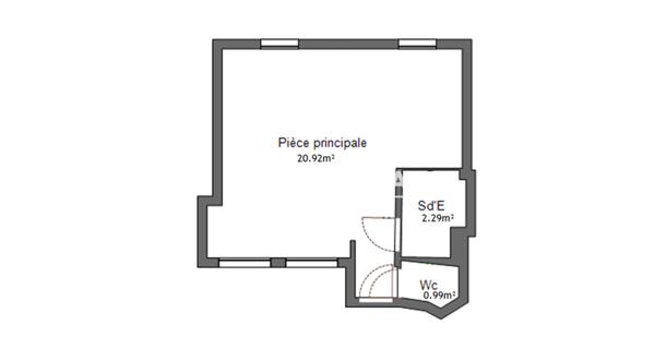 À vendre Studio 24.2 m² - Paris 75003