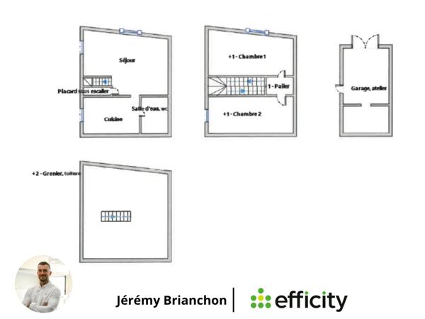 Maison 3 pièces - 55 m²