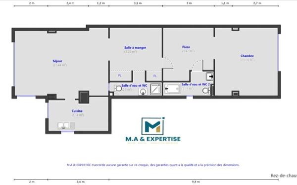 Appartement à vendre    2 pièces • 24 m2 Grimaud