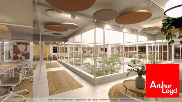Bureaux à louer Montpellier surface divisible patio et ERP catégorie 4