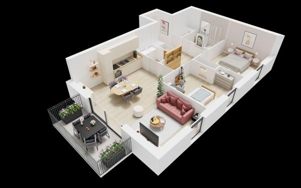 Appartement à vendre    3 pièces • 71,40 m2 Guilers