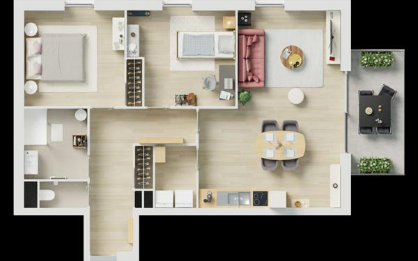 Appartement à vendre    3 pièces • 71,40 m2 Guilers