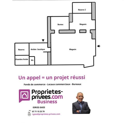 EXCLUSIVITE SAINTE FOY LES LYON - MURS COMMERCIAUX  85 m²