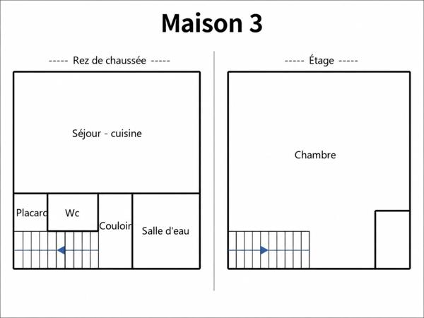 Ensemble immobilier avec 3 maisons sur 5 110 m² – Moragne 17430